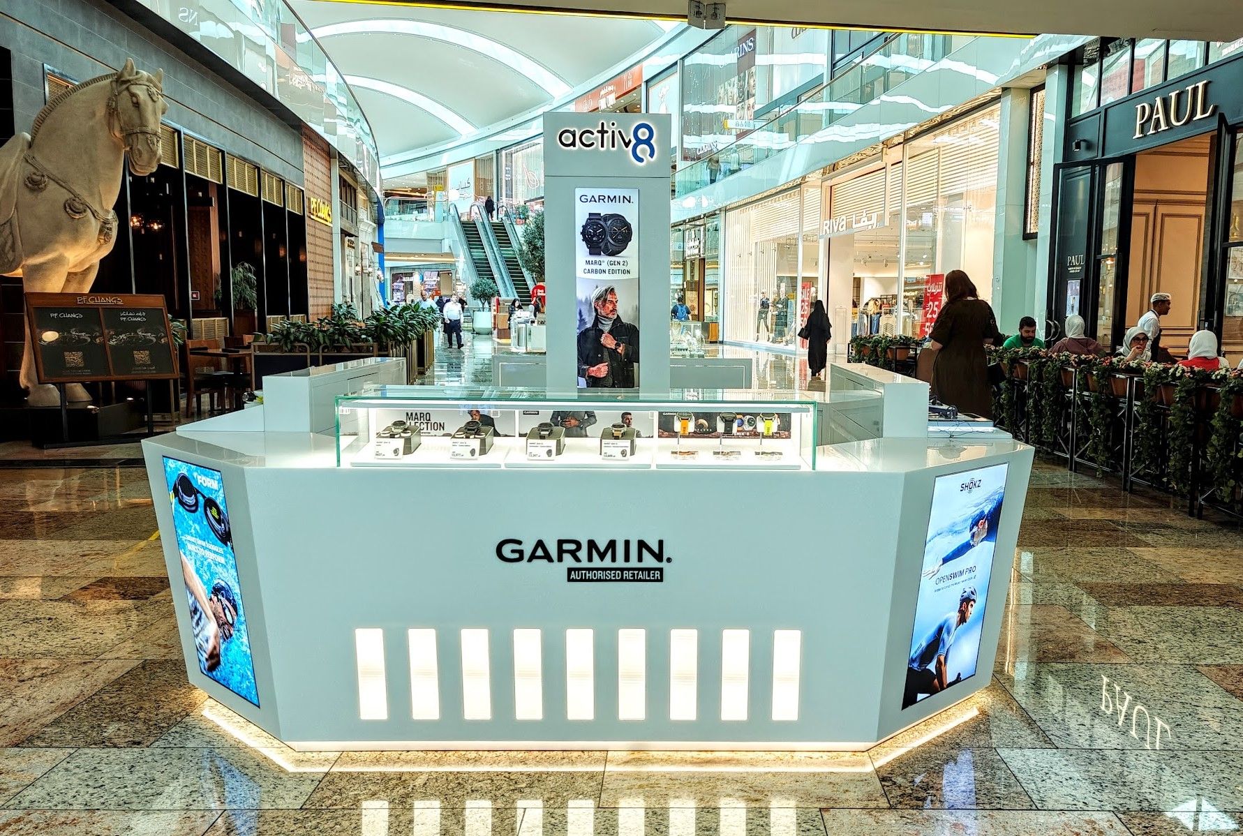 Denaster branded activ8 retail installation