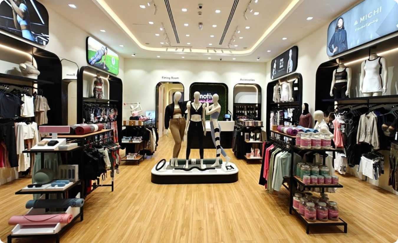 Denaster branded activ8 retail installation